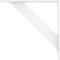 Ekena Millwork Traditional Steel Bracket, White Primer 2"W x 14"D x 14"H BKTM02X14X14TRPWH - alternate 10
